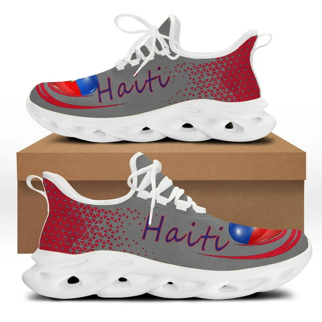 Zapatillas deportivas de moda para hombre con bandera de Eritrea, Jamaica, Congo y Haití, zapatos casuales con cordones, calzado ligero para caminar, zapatillas para hombre