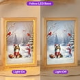 thumbnail image 2 of Hello Winter Shetland Sheepdog Football Snowman Welcome Snowy Morning Acrylic Plaque with Wood Photo Frame Box Sheltie Dog Lover Gifts Light Box - 01012, 2 of 5