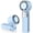 Light Blue, variant on ANHXN Portable Handheld Turbo Fan - Foldable Mini Fan with Air Turbo Tech,LED Display, Battery-Powered for Indoor/Outdoor Use