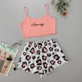 thumbnail image 4 of Conjunto de Pijama corto con estampado de dibujos animados para mujer, ropa de dormir de manga corta con cuello en V y pantalones cortos, Verano, 4 of 4