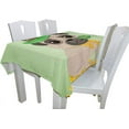 thumbnail image 3 of GZHJMY St.Patrick's Cute Pug Dog Rectangle Tablecloth 60"(W) x 120"(L), Spring St.Patrick's Day Modern Table Linen Cloth Cover for Kitchen Dining Room Party Home Decor, 3 of 6
