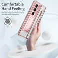thumbnail image 5 of ELEHOLD for Samsung Galaxy Z Fold 7 Case,Transparent Clear Back Cover Hinge Protection with Foldable Kickstand Built-in Screen Protector Shockproof Full Body Case for Samsung Z Fold 7 2025,Rosegold, 5 of 7