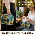 thumbnail image 5 of Xixirimido Stained Glass Cat Sunflower Print Bible Cover Case Large Quilted Bible Carrying Case with Handles & Bookmarks Bible Study Supplies & Accessories Christian Gifts for Church, 5 of 7