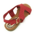 thumbnail image 5 of Victoria K Women's Perforated CrissCross Straps With Side Buckle Sandals, 5 of 5