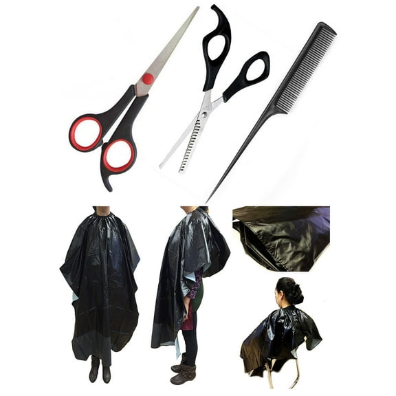 Magik Hair Cutting Scissors Shear Thinning Set   Salon Hairdressing Gown Cloth