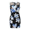 thumbnail image 5 of IROINNID Sleeveless V-Neck Dress For Women Floral Tank Mesh Patchwork Dress Prints Short Sundress, 5 of 5