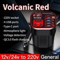 thumbnail image 2 of 12V/24V to 220V Car Power Inverter with AC Outlet - Portable Charger Converter for Trucks, Cars, Camping & Emergencies - Overload & Short Circuit Protection, 2 of 9