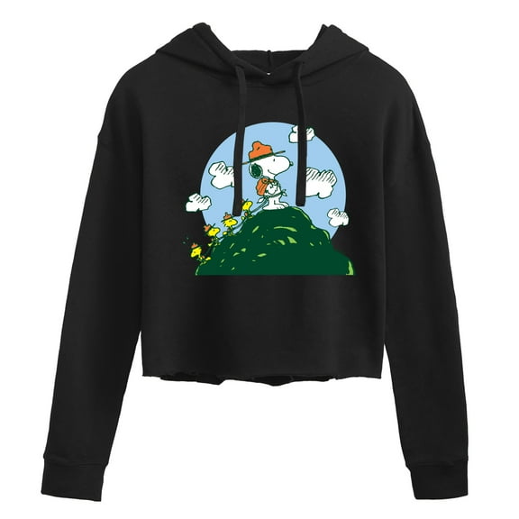 Peanuts - Beagle Scouts Hill - Juniors Cropped Pullover Hoodie
