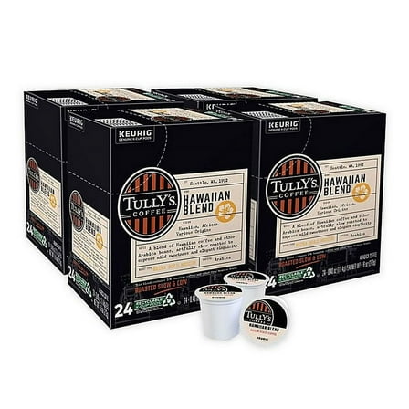 Tully's Coffee Hawaiian Blend Coffee Keurig K-Cup Pods 96-Count