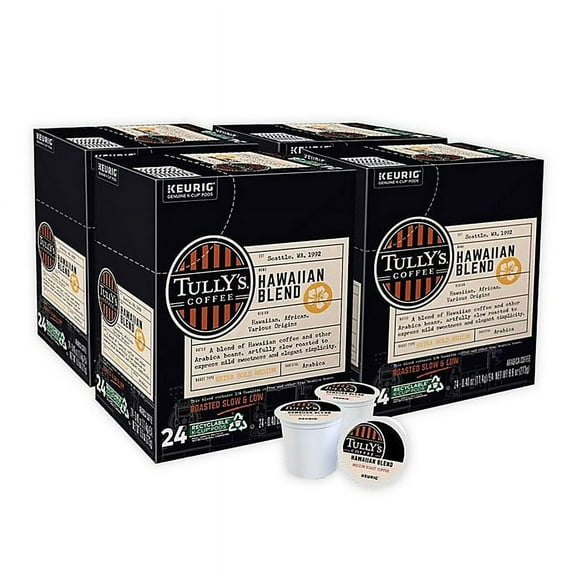 Tully's Coffee Hawaiian Blend Coffee Keurig K-Cup Pods 96-Count
