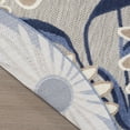 thumbnail image 5 of Nourison Aloha Indoor/Outdoor Blue Grey 7’10” x Round Area Rug (8 Round), 5 of 10