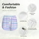 thumbnail image 4 of Balery Striped Gradient Pantalones cortos deportivos para mujer con forro y dos bolsillos, elásticos, para entrenamiento, gimnasio, yoga-Small, 4 of 7