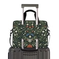 thumbnail image 2 of FORMRS 16" Laptop Bag Carrying Sleeve Case with Handle Travel Shoulder Briefcase, Green Flowers Pattern, 2 of 8