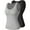 2-Pack: Black/Gray, variant on Women's Basic Wide Strap Tank Top Round Neck Summer Cami With Built-in Shelf Bra (S-2XL)