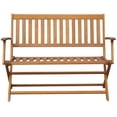 thumbnail image 3 of vidaXL Patio Bench with Cushion 47.2" Solid Acacia Wood, 3064241, 3 of 8