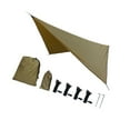 thumbnail image 3 of Kuntesetty Camping Tarp Accessories Lightweight Hammock Canopy for Picnic Travel Hiking Khaki, 3 of 9