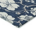 thumbnail image 4 of Addison Rugs Chantille Indoor/Outdoor Transitional Floral Navy Washable Rectangle Rug, 2'6" x 3'10", 4 of 6