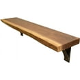 thumbnail image 5 of Edge Shelf -  Walnut Wood - Shelves for Bedroom -  Wall Shelves - Vintage Home - for Wall - Wooden Shelf - 48", 5 of 6