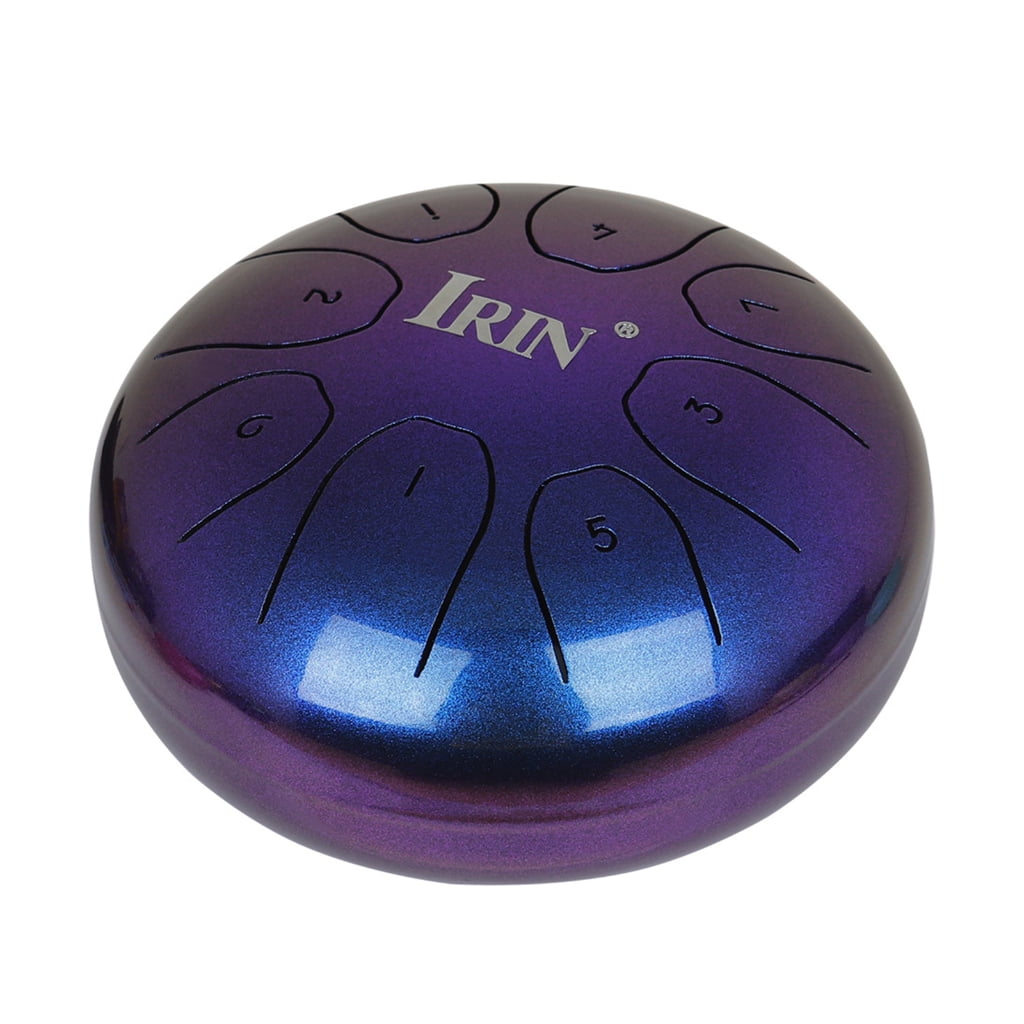 Steel Tongue Drum 5.5Inch, 8 Notes Hand Pan Drum Percussion Instrument with Mallets, Drumsticks, Carrying Bag, for Adult
