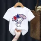 thumbnail image 3 of Camiseta de algodón para niños, camiseta kawaii, dibujos animados de anime Sanrio, ropa informal para niños, camiseta para niñas y niños, moda Y2K, 3 of 5
