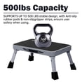 thumbnail image 2 of Taburete Mifami, escalera plegable de 1 peldaño, metal, 227 kg de capacidad, 2 of 9