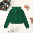 thumbnail image 4 of Kids Christmas Sweatshirts For Girls Crop Top Christmas Tree Xmas Hoodies Long Sleeve Pullover Crew Neck Clothes, 4 of 7