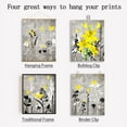 thumbnail image 7 of Flowers Retro Wall Art Prints Abstract Art Canvas Yellow Butterfly Wall Painting Pictures Black and White for Bedroom Living Room Decor 6Pcs No Frame DIY Making, 7 of 7
