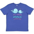 thumbnail image 3 of Inktastic My Yaya Whale-y Loves Me Youth T-Shirt, 3 of 5