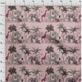 thumbnail image 4 of oneOone Silk Tabby Pink Fabric Tropical Sewing Craft Projects Fabric Prints By Yard 42 Inch Wide, 4 of 4