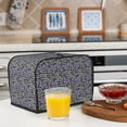 thumbnail image 6 of Balery Purple Butterflies Pattern Oven Cover Kitchen Bread Machine Protector, 2 Slice Toaster Cover for Home, Anti Dust Fingerprint Coaster Cover, 6 of 7