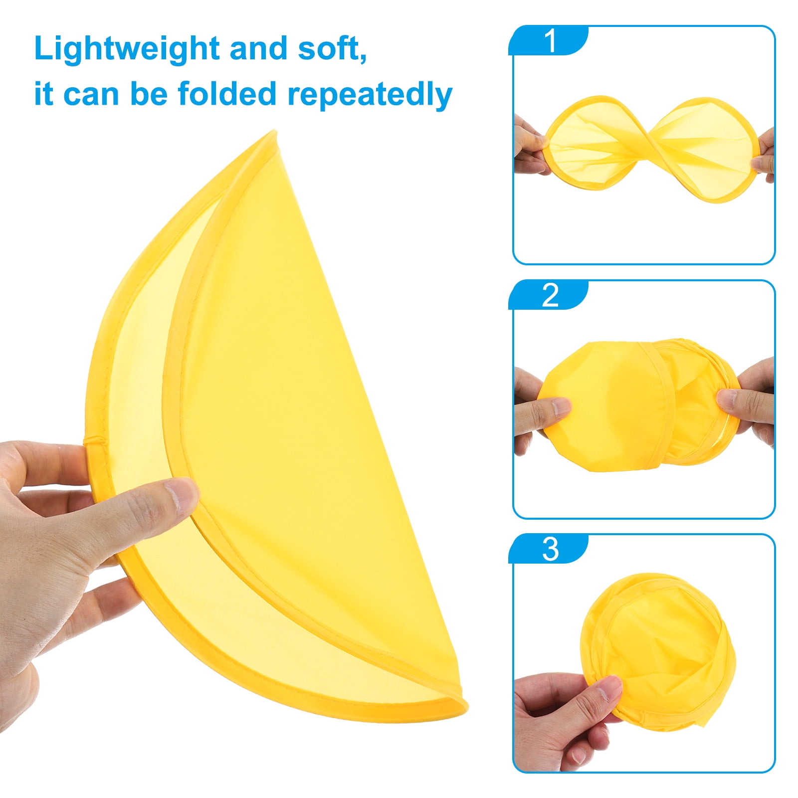 Uxcell 10" Foldable Flying Disc Folding Pocket Flying Disc Bulk Set 12 Colors 36 Pack