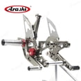 thumbnail image 4 of Arashi (Version 2.0) Adjustable Rearsets for KAWASAKI NINJA ZX10R ZX1000 2006 2007 Motorcycle Accessories Racing Foot Pegs Footrests Rear Set ZX-10R Gray, 4 of 6