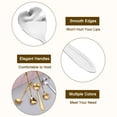 thumbnail image 3 of Uxcell 4Pack 5" Stainless Steel Heart Spoons Coffee Spoon Small Teaspoon, Silver, 3 of 7