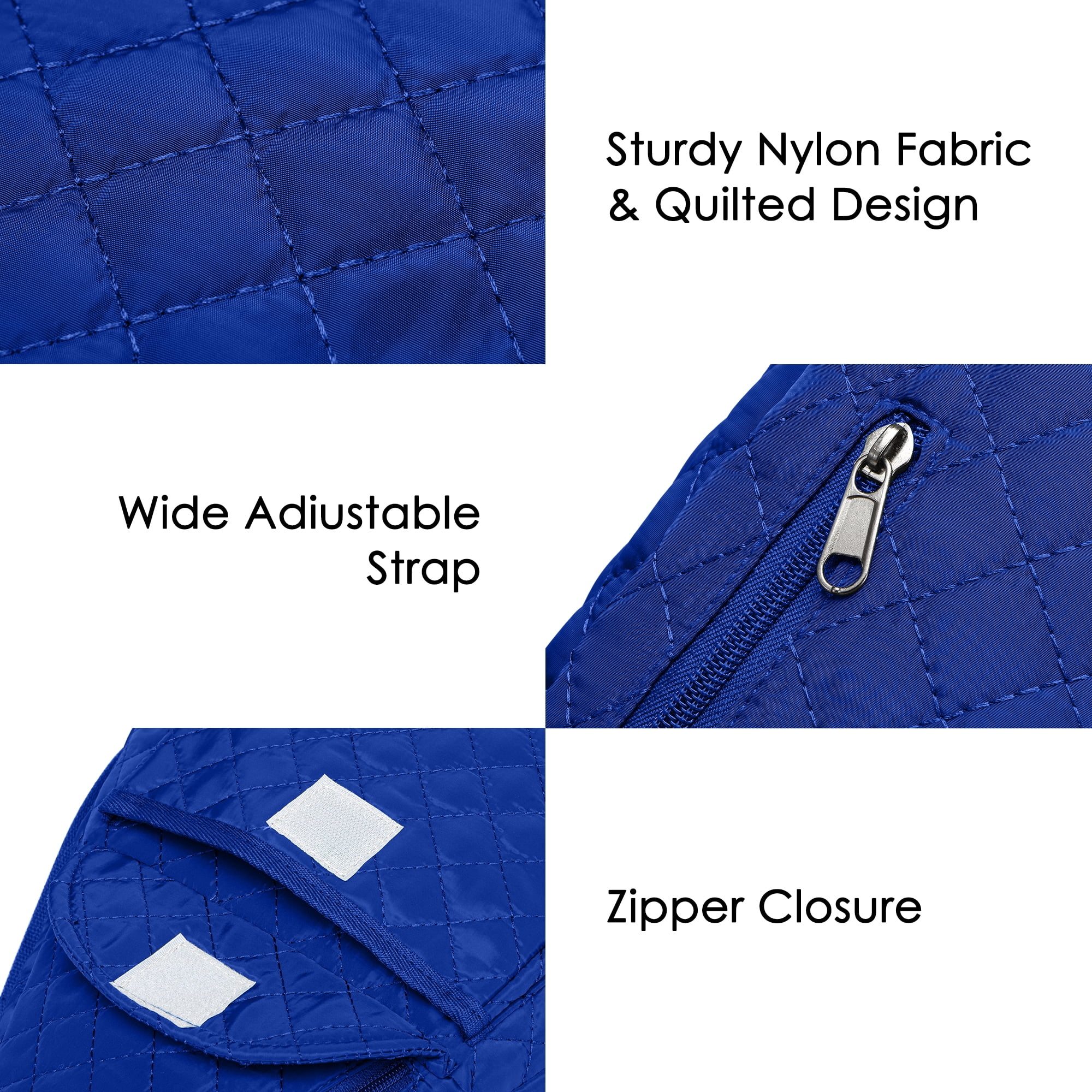 2-Piece Unisex Quilted Nylon Sling Bag Set – Large-Capacity Crossbody Bags with Chest & Shoulder Wear Options, Ideal for Travel, Hiking, Work & Commute