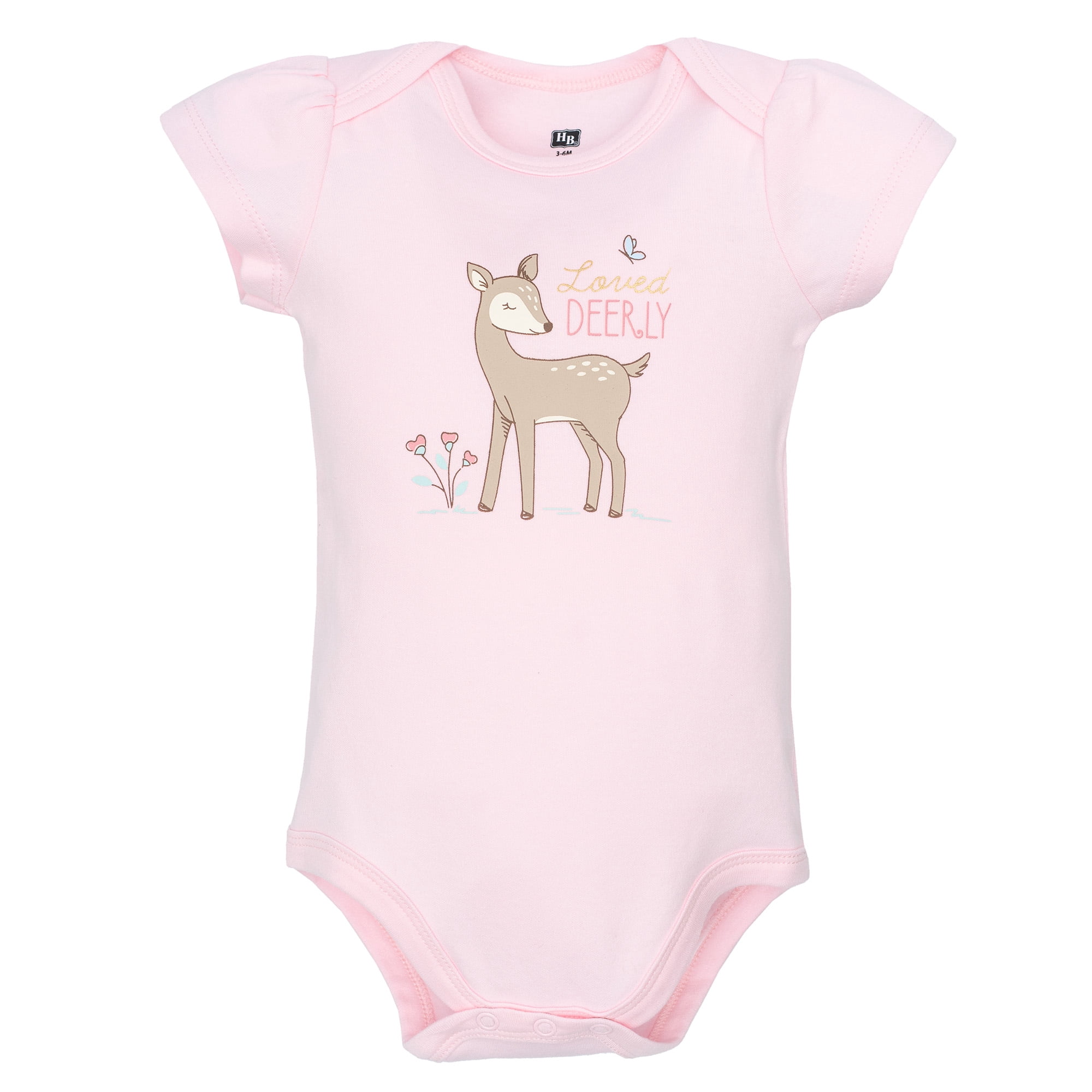 Hudson Baby Infant Girls Cotton Bodysuits 5-Pack, Enchanted Forest, 18-24 Months
