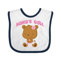 Inktastic Nana Girl Baby Bear Girls Baby Bib