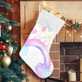 thumbnail image 5 of Coolnut Christmas Stocking Personalized Rainbow Large Candy Stocking Hanging Gift Xmas Stockings Decoration 2PCS for Family Holiday Party Ornaments Decor Fireplace, 5 of 7