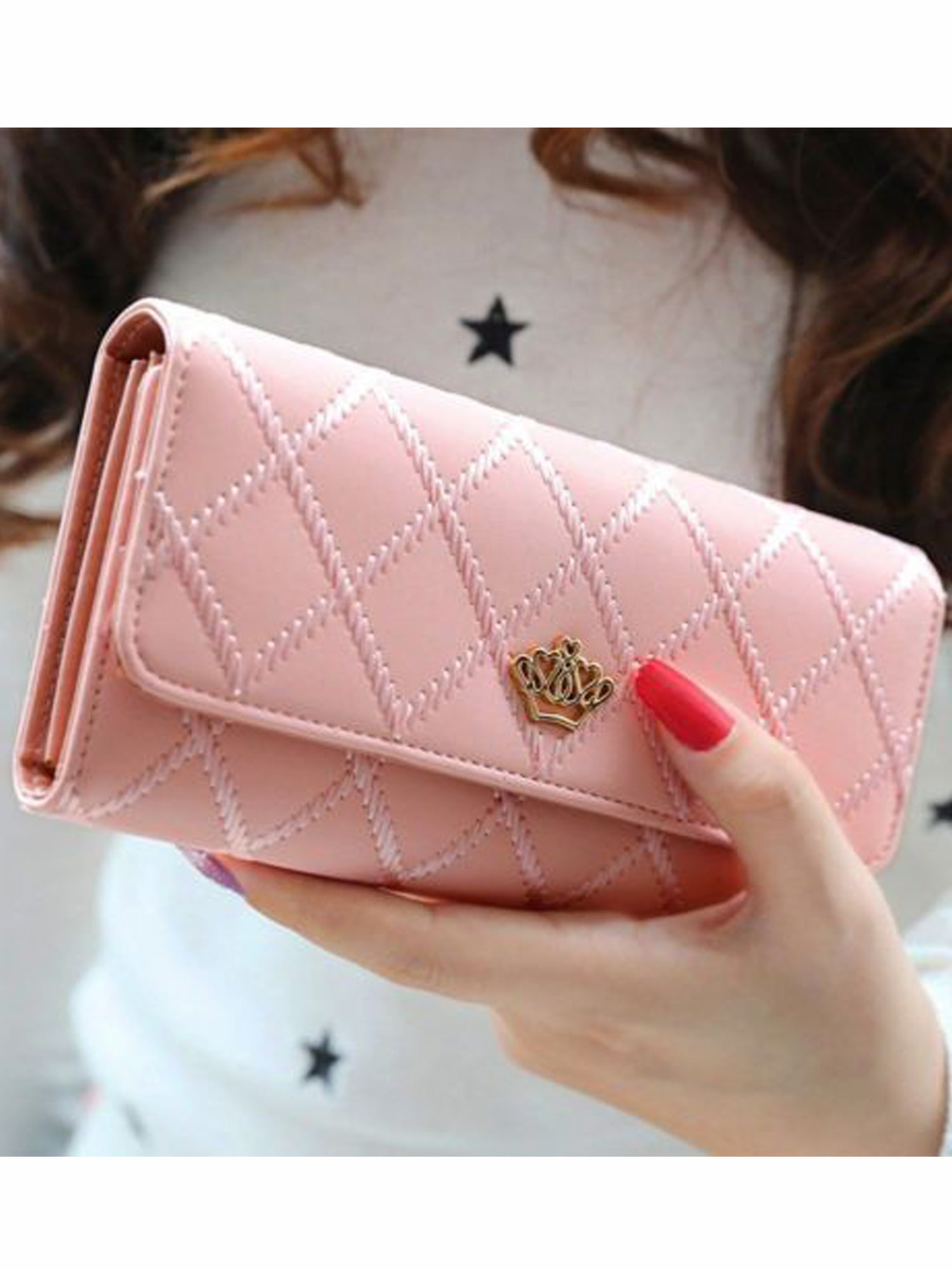 Women Ladies Clutch Leather Wallet Long Card Holder Phone Bag Case Purse Handbag