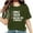 Army Green, variant on Valentine Day Shirt for Womens Work Girls Short Sleeve Out Blouse Valentine's Day Letter Print Gift Shirt T-Shirt White 3X
