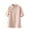 Pink, variant on MIUOWANP Women's Short Sleeve Tops Casual Solid Color Cotton And Linen Button up T-shirt Loose and Breathable Traditional Chinese Clothing Size XXL(12)Pink
