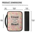 thumbnail image 5 of ZUXONGSY Butterfly Daisy Print Bible Cover for Women Men Trust In The Lord Bible Case Large Bible Bag with Zipper Multifunctional Bible Accessories Scripture Bag, 5 of 6