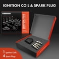thumbnail image 2 of A-Premium 1x Ignition Coil Pack and 4x Iridium Spark Plugs Compatible with Toyota 4Runner 1984, Celica 1981-1982, Corona 1981, Pickup 1981-1990, 2.4L, 2 of 8