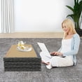 thumbnail image 4 of 100*200*5cm Foldable Rectangle Tatami Mattress Blue&Brown Tatami Mattress for Beds Meditation Spaces Yoga, 4 of 16