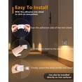 thumbnail image 5 of WILLED Rechargeable Motion Sensor Night Lights, Battery Operated Stair Lights Indoor, Soft Warm White Stick on Motion Activated LED Night Lights for Hallway Stairway Bathroom Bedroom Kitchen, 3 Pack, 5 of 10