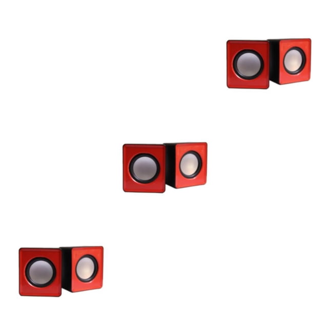 Altavoces de computadora Bearachild Altavoz universal Mini USB Sonido envolvente rojo/azul/negro