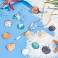 thumbnail image 2 of 32pcs 4 colors Dyed Natural Shell Pendants Light golden Plated Copper Wire Wrapped Shell Shaped Charms Mixed color 27~36x20~29x8~10mm Hole: 3mm 8pcs/color, 2 of 6