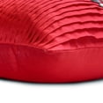 thumbnail image 3 of Funda de almohada lumbar de diseñador, color rojo, de 30 x 40 cm (12 x 16 pulgadas), con pliegues de seda y almohada rectangular de cristal, diseño de rayas de estilo moderno - Crystal Dreams Red, 3 of 3