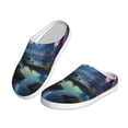 thumbnail image 2 of Wukai Fantasy Landscape Starry Night Print Women's Indoor Bedroom Slipper Slip On Shoes, Unisex House Shoes with Anti-Skid Sole for Men, Gift for Women Men-8, 2 of 7