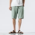 thumbnail image 2 of HCNTES Men's Board Shorts Bermuda Shorts Classic Fit Short Summer Beach Shorts (Green,XXL), 2 of 4