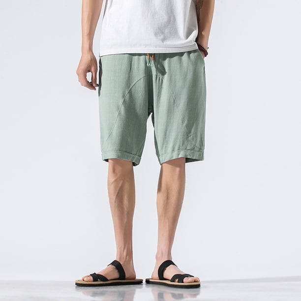 WILLBEST Pantalones Cortos Deportivos de Verano para Hombre, Finos, Holgados, de Talla Grande, Informales, de Trabajo, para Playa